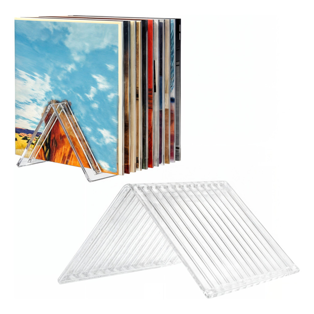 Porta-LP Acrílico Transparente – Expositor de Disco Vinil Elegante e Moderno