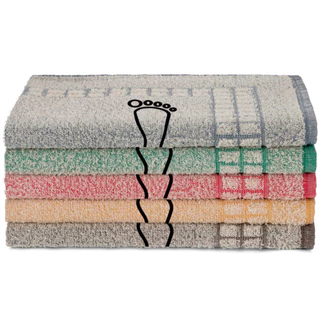 Kit 10 Tapete Para Banheiro Mali Atoalhado Estampado Pezinho 100% Algodão 45x70cm Saída de Box