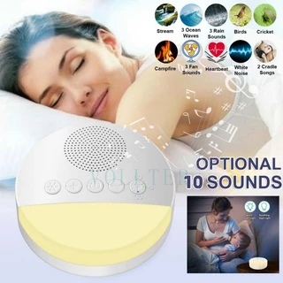 Bebê Ruído Branco Máquina USB Recarregável Temporizado Shutdown Sleep Máquina Baby Sleep Sound Player Night Light Timer