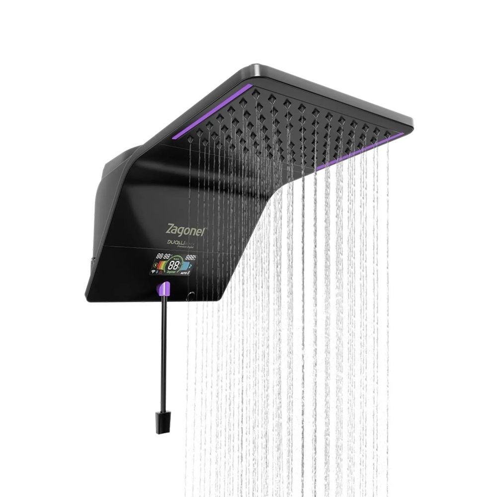 Chuveiro Zagonel Ducali Premium Eletrônico Preto 220V