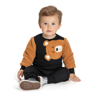 Conjunto Infantil Moletom Angerô de Pelo (Teddy)