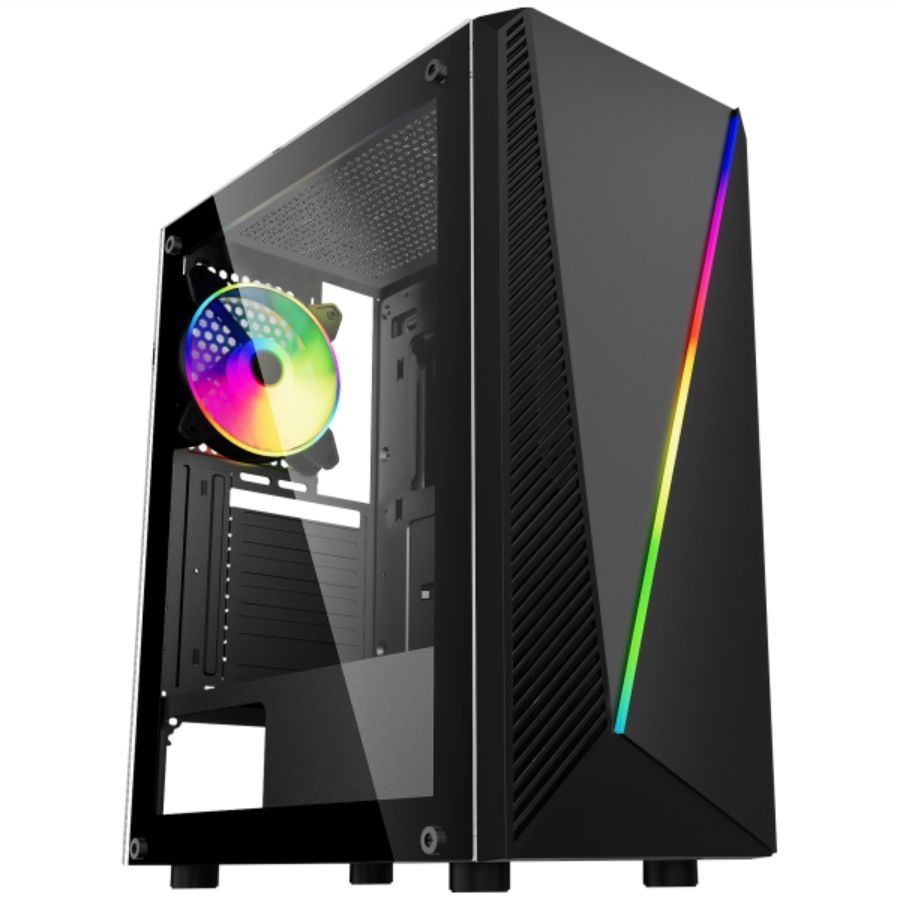 Gabinete Gamer Yaiba I Kmex CG-05AA Led RGB