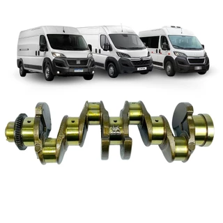 Eixo Virabrequim Fiat Ducato Boxer Euro 3 Euro 5 Jumper 2.3 16v Multijet 2010 a 2022