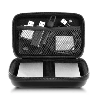 Fone De Ouvido Estojo Multifuncional Bolsa De Armazenamento De Cabo De Dados Digital Viagem Necessário para Anti-Pressão Armazenamento Portátil USB e SD cards e Cabo de carregamento Headphone Storage Bag Box