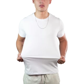 Camisa Camiseta Masculina Algodão Peruano 40.1 Premium com Elastano