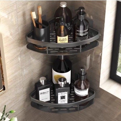 Suporte De Shampoo Organizador Prateleiras De Banheiro Sem Furo Premium Alta Qualidade ( 1 Unidade)(enviado em 2 dias)