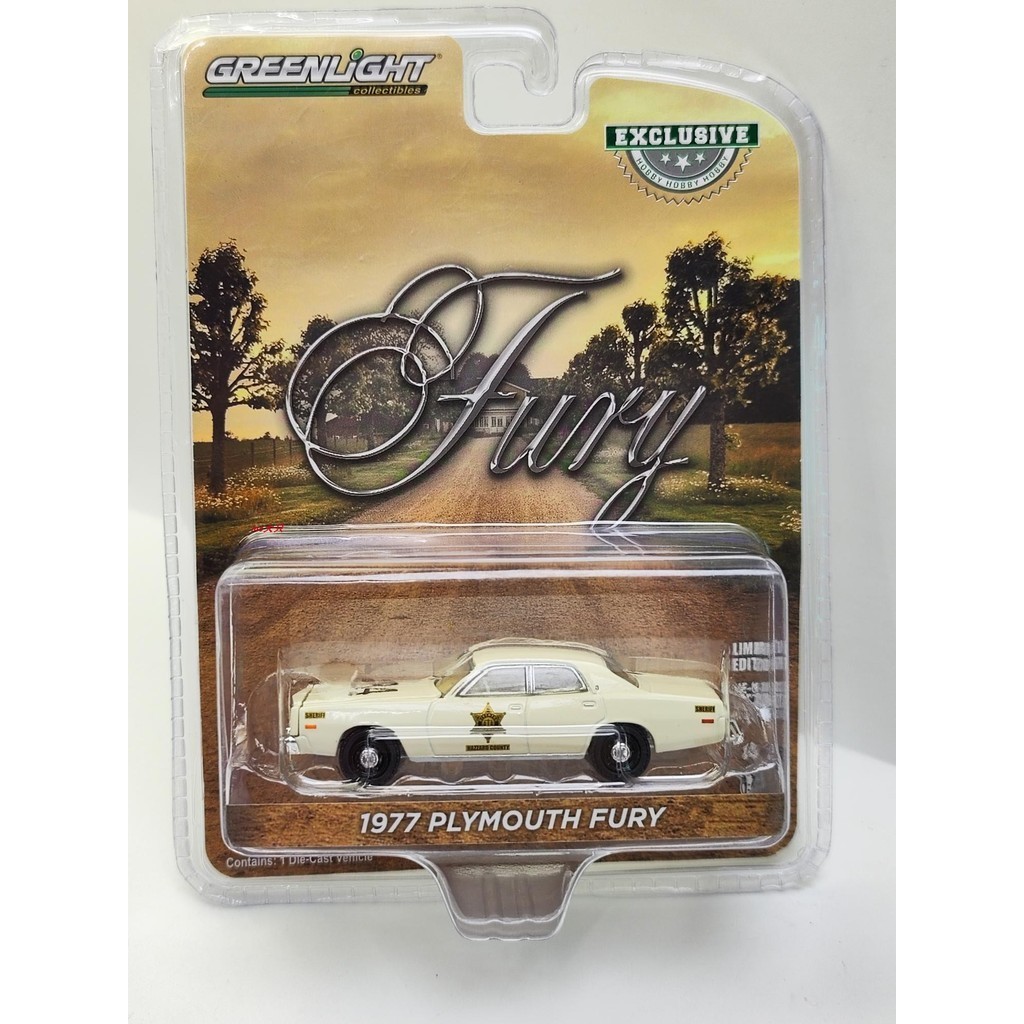 Voiture Miniature Plymouth Fury 1977 Sheriff - échelle 1/64, Greenlight, Neuve, Collection