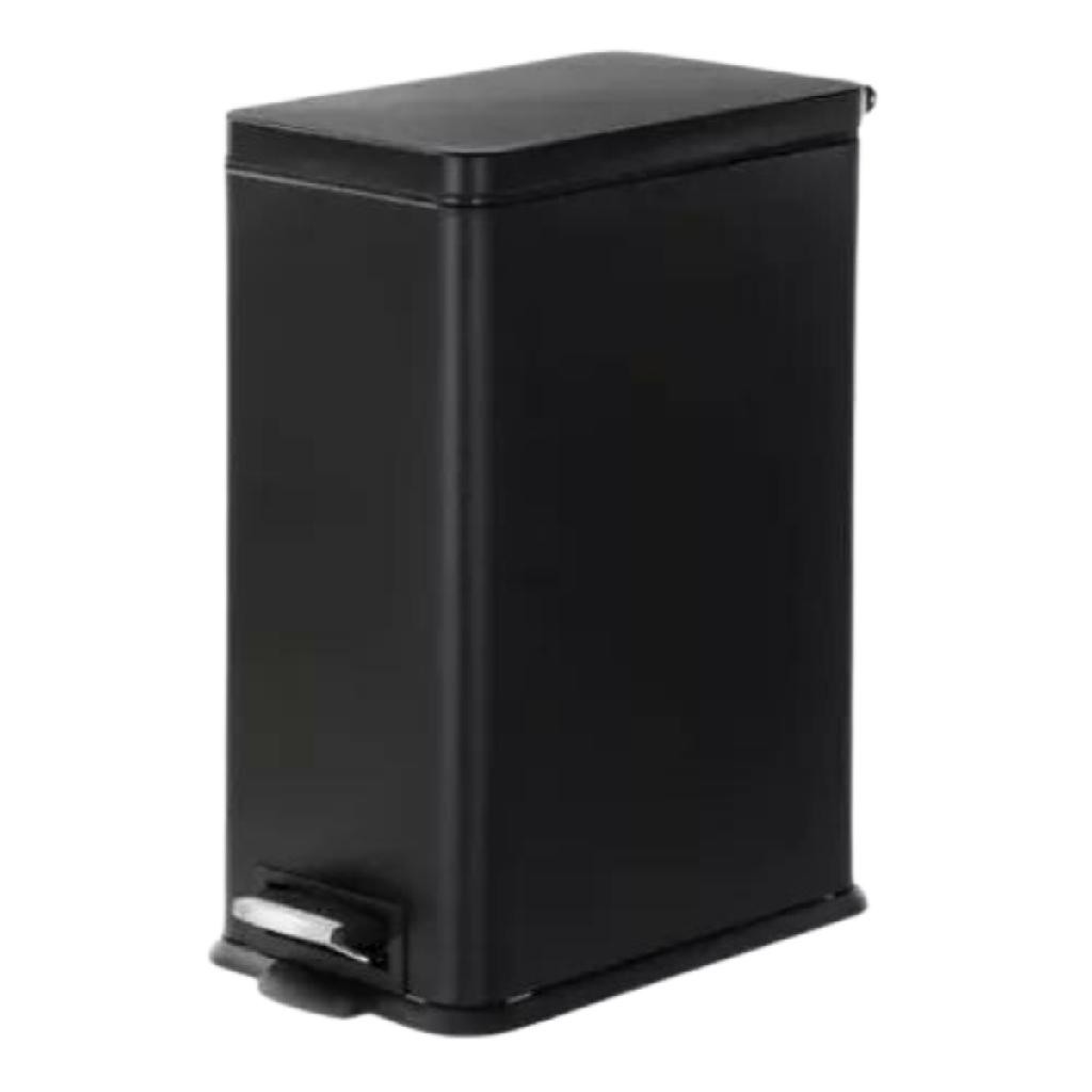 Lixeira Retangular Vintage Decorativa 5 Litros Aço Inox Lixo | Shopee ...
