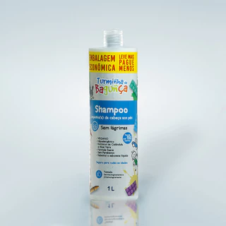 Shampoo \ Sabonete Liquido Infantil 1LT Turminha da Bagunça - Sem Lágrimas (não arde os olhos)