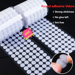 [10MM/15MM/25MM] 100 Pares velcro adesivo redondo Auto Adesivo Pontos Sentiu Adesivos