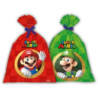 16 Sacolas Saquinho Surpresa Lembrancinha Festa Super Mario