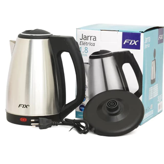 Chaleira Elétrica Fix Em Inox Jarra Bule Elétrico 1,8 Litros