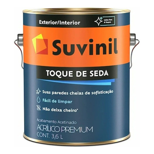 Tinta Suvinil Toque De Seda Parede 3,2l: Escolha Sua Cor