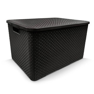 Caixa organizadora com tampa 20 litros - Rattan - Arqplast