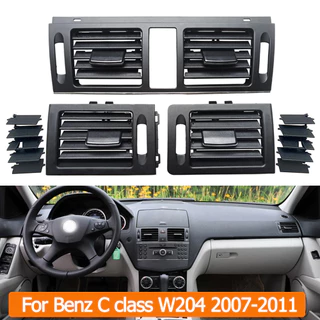 Atualização Do Ar Condicionado LHD W204 Saída Da Grelha De Ventilação AC Para Mercedes Benz Classe C180 C200 C220 C230 260 300 350 2007-2011