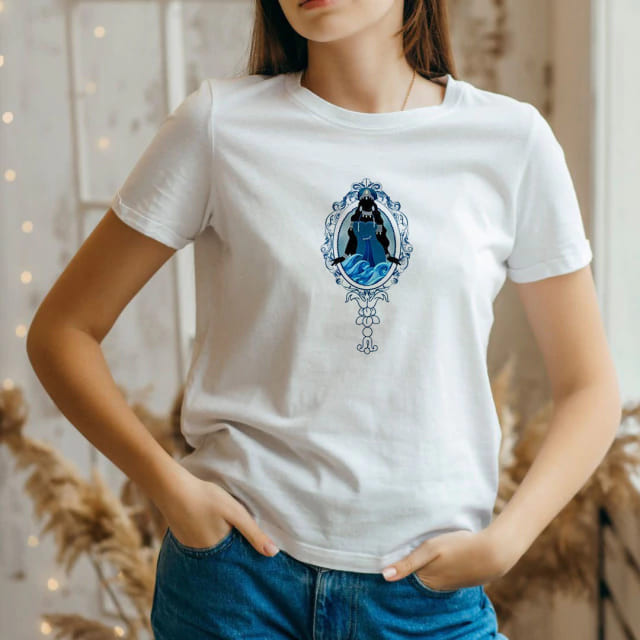 Camiseta Iemanjá Unissex - 100% Poliéster, Estampa Premium
