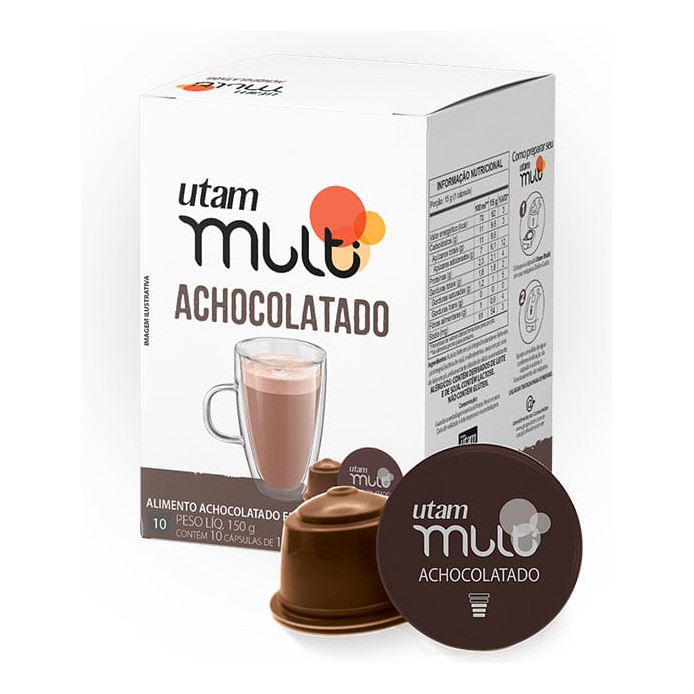 Achocolatado Utam Multi 10 Cápsulas - Compatíveis Dolce Gust | Shopee ...