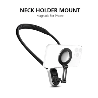 FEICHAO Suporte De Suspensão Montagem Para GoPro insta360 Câmera De Ação Pescoço Magnético Magsafe Telefone Preguiçoso