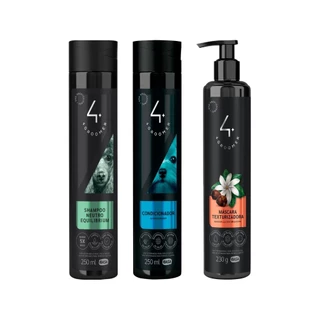 Shampoo Neutro 250ml + Cond. 250ml + Máscara Texturizadora 230g - Ibasa