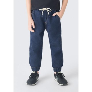 Calça Infantil Menino Em Jeans Moletom Hering Kids