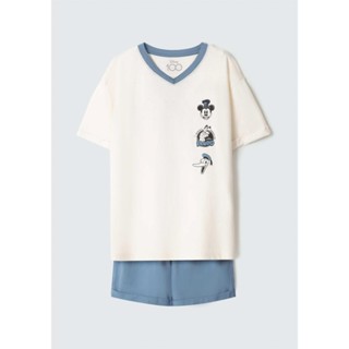 Pijama Curto Infantil Menino Mickey Disney 100 Anos + Hering Kids