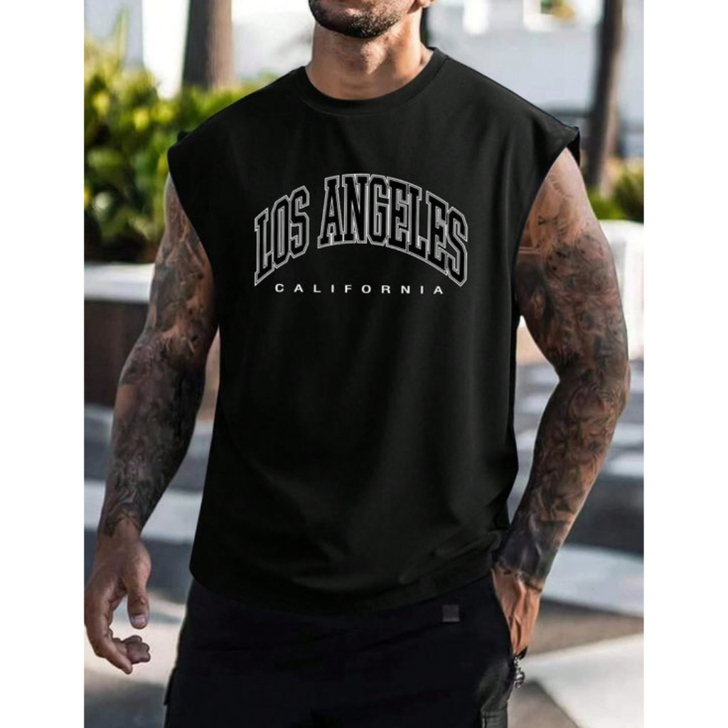 CAMISETA REGATA OVERSIZED LOS ANGELES STREETWEAR SPORT GRANDONA