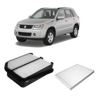Kit Filtro Ar Motor + Ar Condicionado Grand Vitara 2.0 16v 2008 em diante