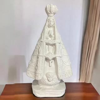 Imagem Nossa Senhora Aparecida Gesso Premium Cru Estátua