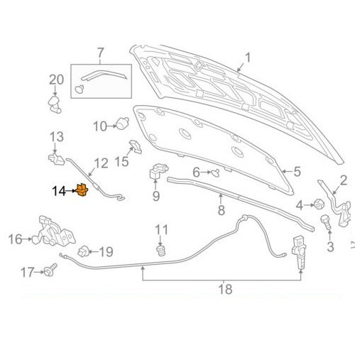 Suporte presilha grampo da Vareta Capo Original GM 96895448 GM | Shopee ...