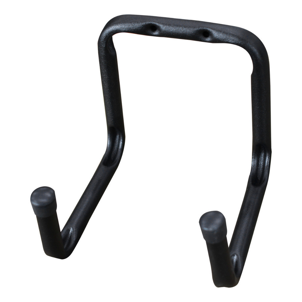 Suporte Gancho Aço Pendurar Bicicleta Mangueira Escada Preto