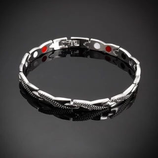 Homens Mulheres Cura Energética Terapêutica Pulseira Magnética Perda De Peso Em Forma De Cruz Bangle Health Care Jewelry