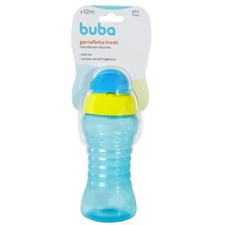 Garrafinha Fresh Azul 300ML Bico de silicone 5819 - Buba