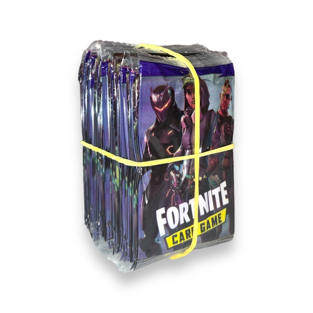 Kit 200 Cards Fortnite = 50 Pacotes Figurinhas Bafo Duelar