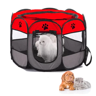 Cercadinho Cachorro Cao Gato Pet Casinha Dobravel Cercado Portatil Chiqueirinho Animal de Estimaçao Resistente Seguro