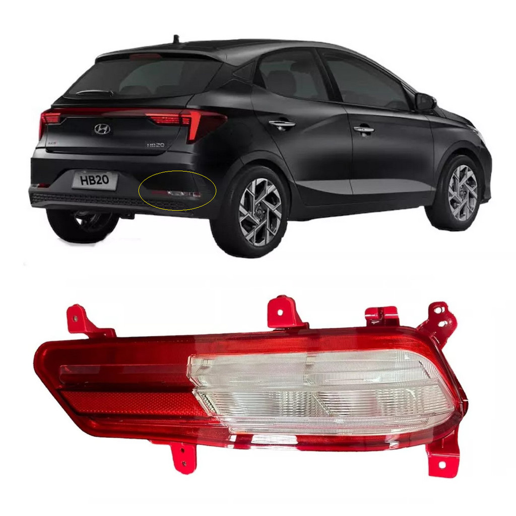 Lanterna Traseira HB20 2022 a 2024 Hatch - (Vai no Parachoque) | Shopee ...