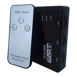 Switch Divisor Hd Hub Hdmi 1.4 Splitter Com Controle
