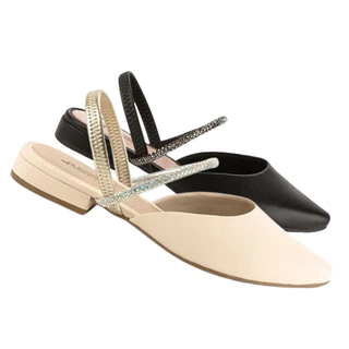 Mule Feminino Mississipi ORIGINAL Sapato Strass Calce Fácil Bico Fino Variações Inverno Mi752