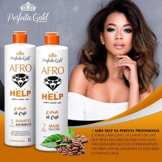 Kit Progressiva Afro Diamante Café Perfeita Profissional