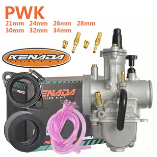 Carburador Koso Pwk Guilhotina Competição  Powerjet 24/26/28/30/32/34mm Cabo Biz100 Biz125 Xt225 Ttr230 Cg150 Cg125 em Oferta na Shopee