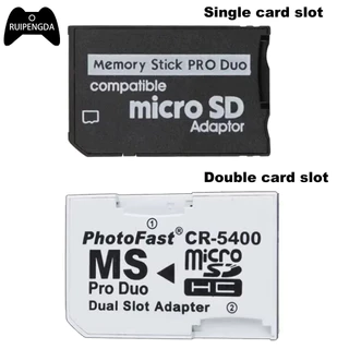 RUIPENGDA Memória Vara Pro Duo Leitor De Cartão Para PSP 1000 2000 3000 SD TF MS Conversor Adaptador