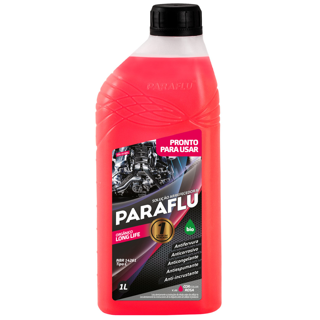 Aditivo Para Radiador Bio Orgânico Pronto Uso Long Life Rosa - Paraflu ...