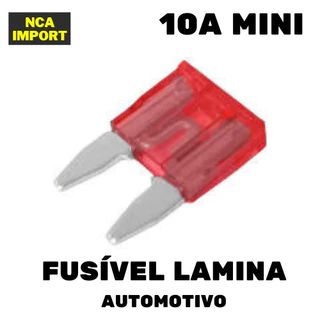 10pçs Fusivel Lamina Automotivo 10A ( Mini )