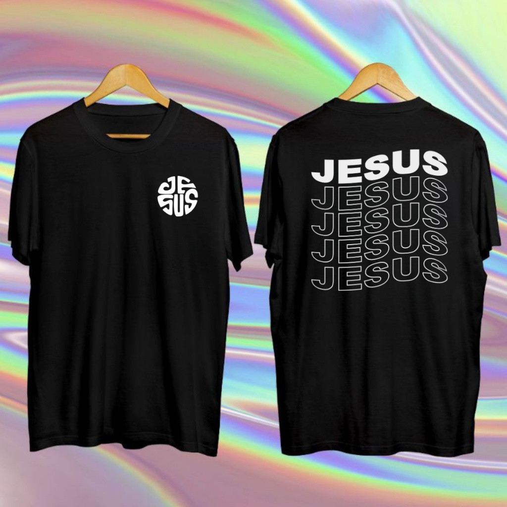 Camiseta Unissex Jesus Streetwear Oversized Cristã - 100% Poliéster