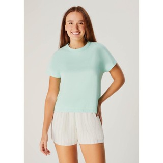 Pijama Curto Feminino Com Shorts Listrado Hering