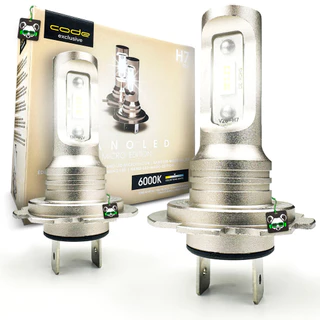 Kit Par Lâmpada Automotiva Nano Led Micro Edition 3000l Lúmens 6000K Encaixe H7 Code