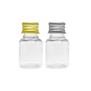 Frasco Plástico de 10 ml com tampa de metal (100 unid)
