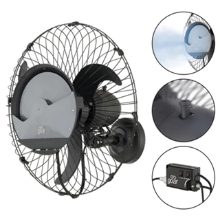 Climatizador de Parede Umificador 60cm Industrial de Ar Ventilação Atenas