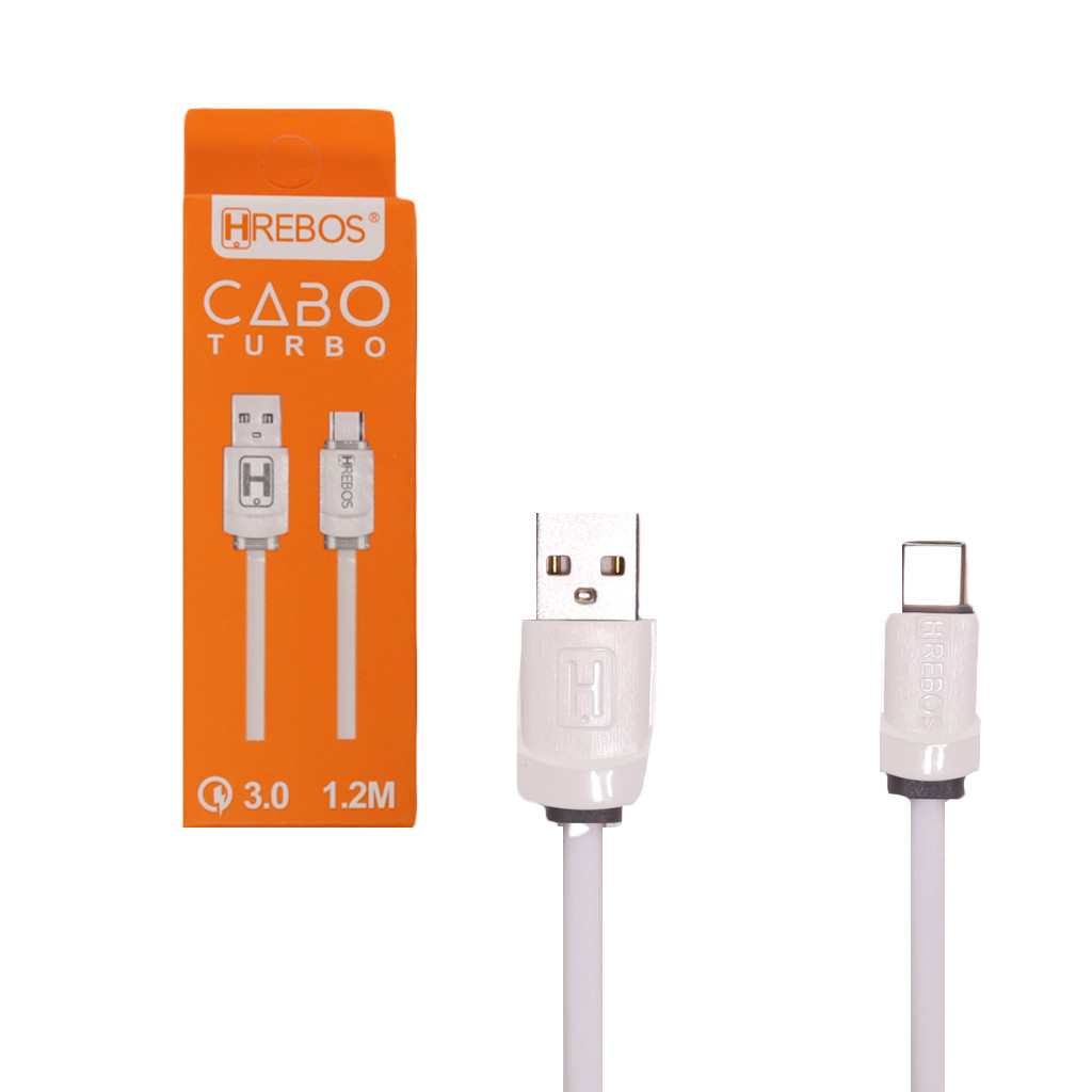 Cabo Usb Tipo C 3 1a 1 2m Hrebos Shopee Brasil