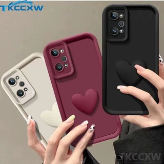 Capa Fofa 3D Love Heart Phone Para Samsung Galaxy S24 S23 Plus Ultra S23 S20 S21 FE A05 A05S A25 A35 A55 A15 Caixa De Olhos De Anjo Silicone Macio Fosco De Cor Sólida Simples