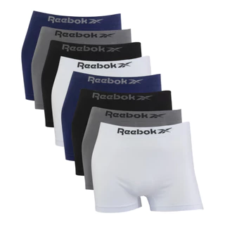 Kit 8 Cuecas Reebok Boxer Classic Microfibra Sortido